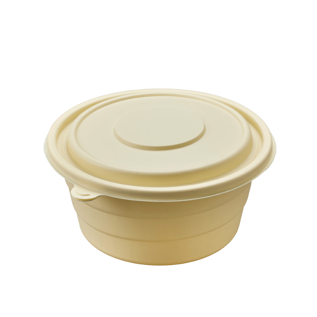 Biodegradable Corn Starch Round Takeout Bowls | 17oz-51oz Multi-Size | 500pcs/Case