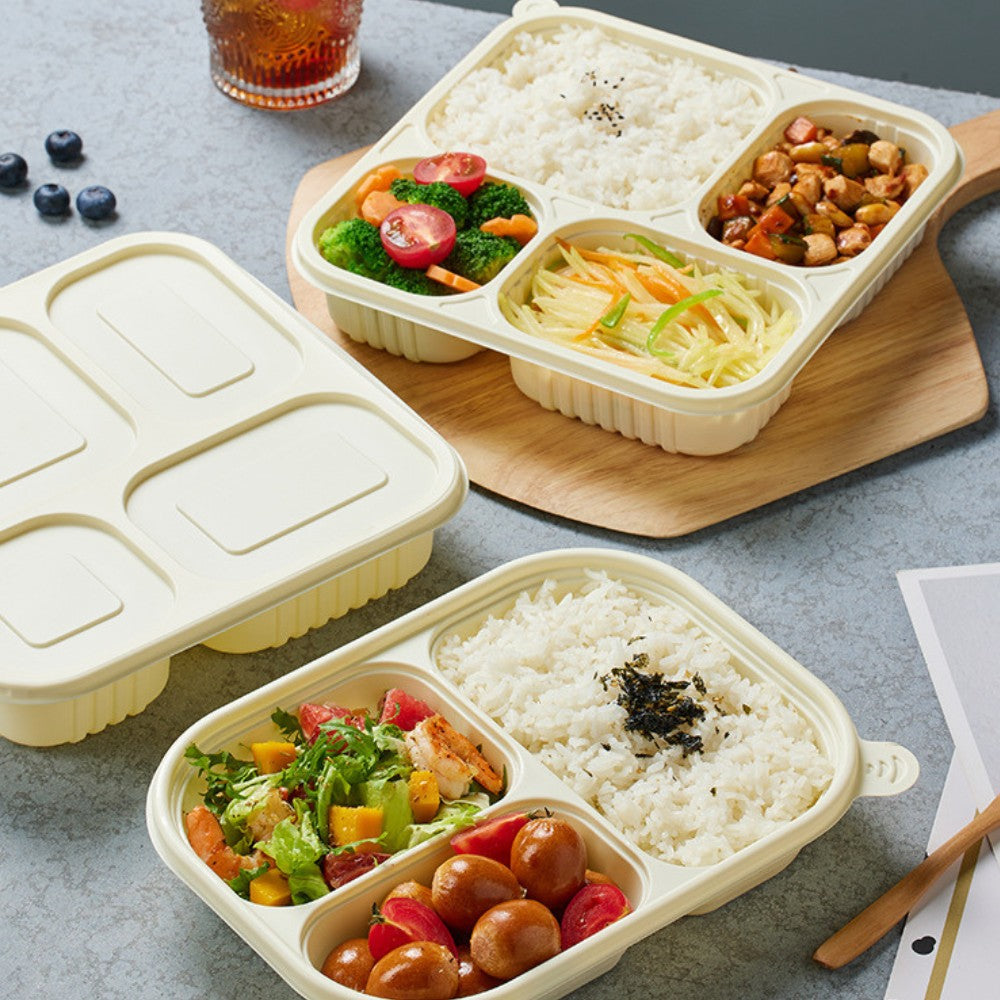 Multi-Compartment Corn Starch Disposable Takeout Containers | 300pcs