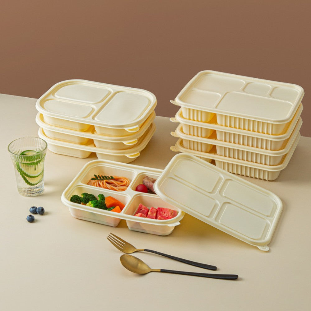 Multi-Compartment Corn Starch Disposable Takeout Containers | 300pcs