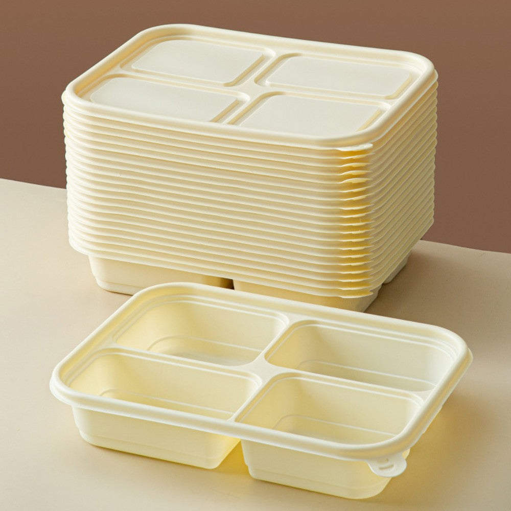 Multi-Compartment Corn Starch Disposable Takeout Containers | 300pcs