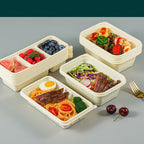 Disposable eco-friendly corn starch food container 400 pieces