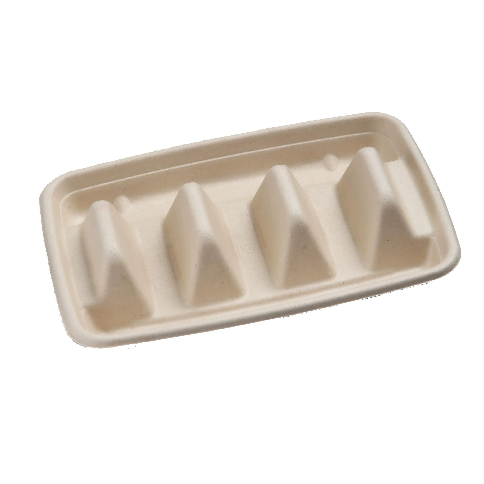 Biodegradable Disposable Taco Holders - Pulp Party Packaging Boxes丨300 pcs