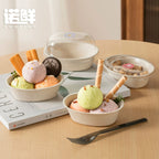 Disposable Paper Food Containers - Oval Bathtub Bowls for Desserts, Ice Cream, Soup & Salad Takeout丨 1500 pcs