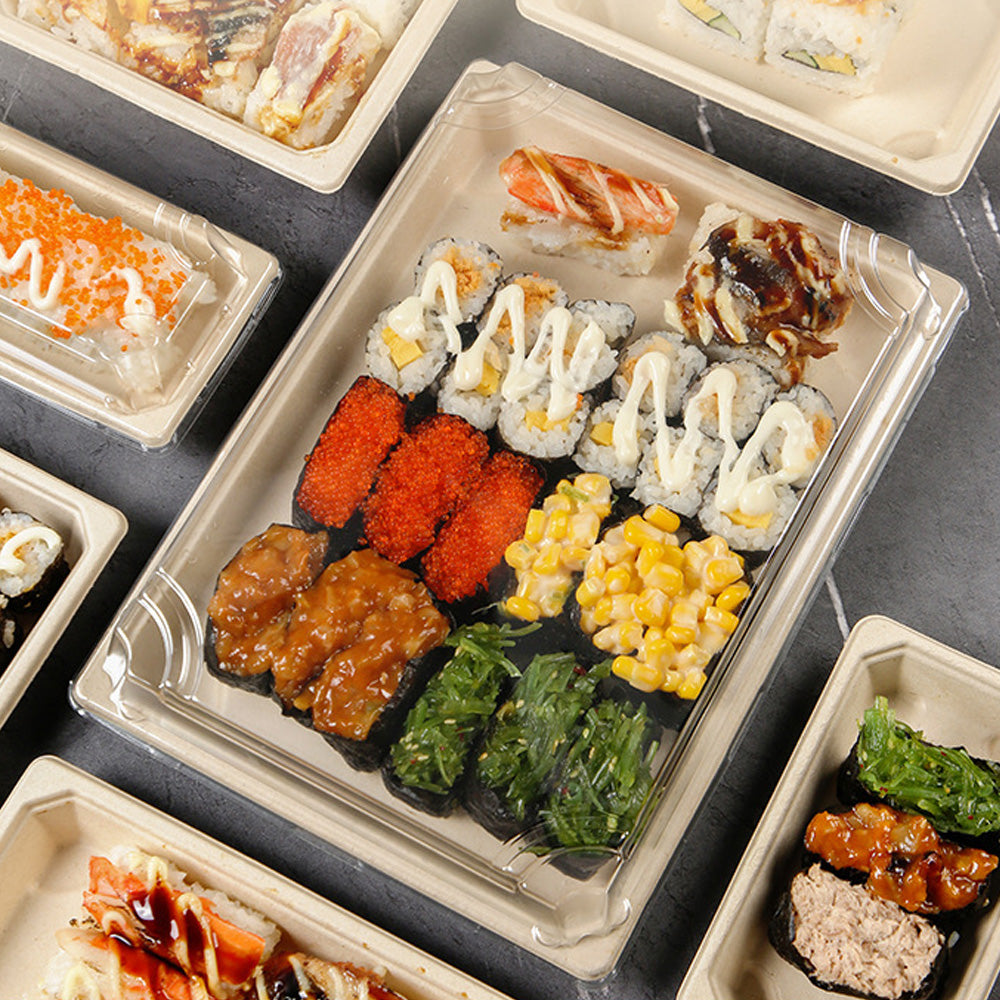 Biodegradable Disposable Sushi Takeout Boxes