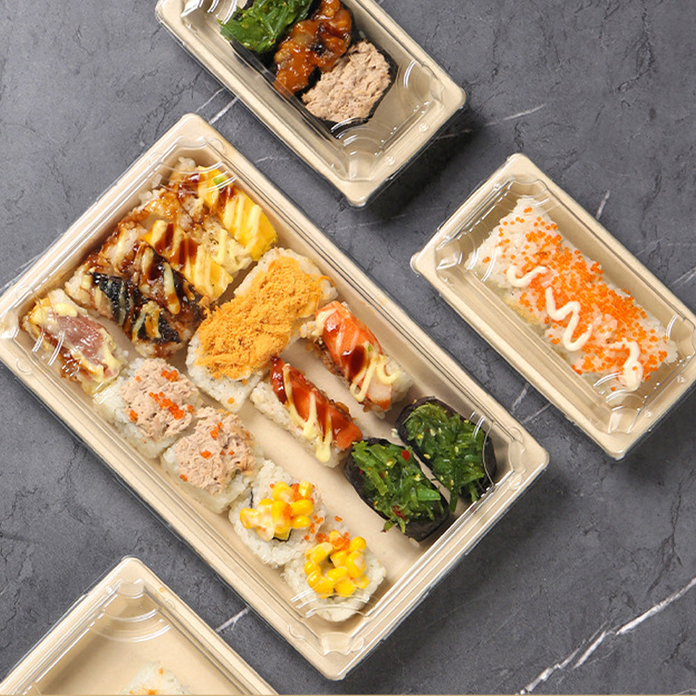 Biodegradable Disposable Sushi Takeout Boxes