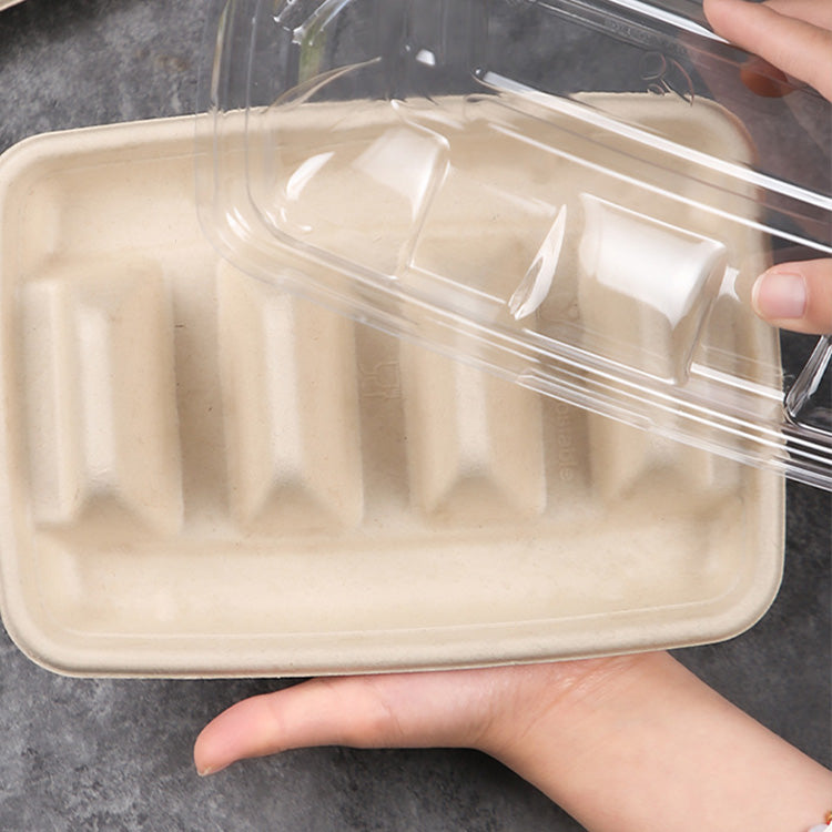 Biodegradable Disposable Taco Holders - Pulp Party Packaging Boxes丨300 pcs