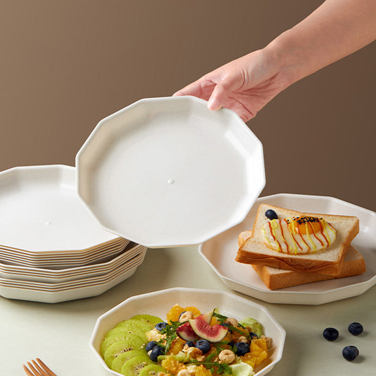 Eco-Friendly Rice Husk Lotus & Square Plates Biodegradable Dinnerware