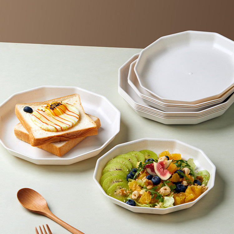 Eco-Friendly Rice Husk Lotus & Square Plates Biodegradable Dinnerware