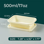 Disposable eco-friendly corn starch food container 400 pieces