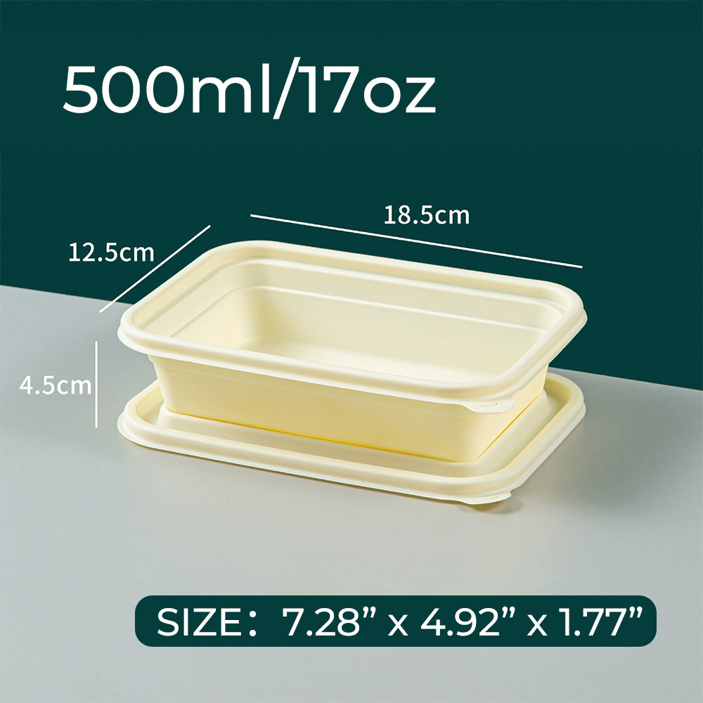 Disposable eco-friendly corn starch food container 400 pieces