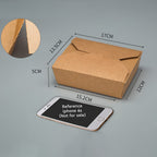 Disposable Kraft Paper Biodegradable Takeout Food Containers