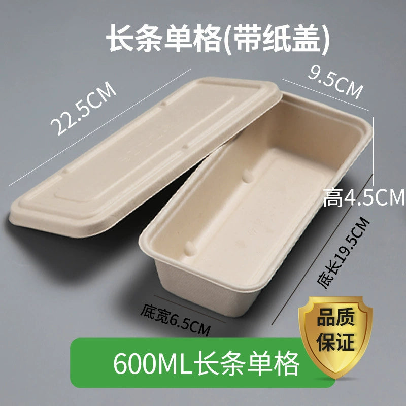 Biodegradable Compartment Food Containers - Eco-Friendly Disposable Lunch Boxes