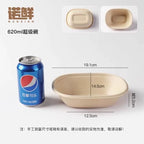 Eco-Friendly Disposable Food Containers - Biodegradable Pulp Bowls with Secure Lids