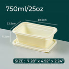 Disposable eco-friendly corn starch food container 400 pieces