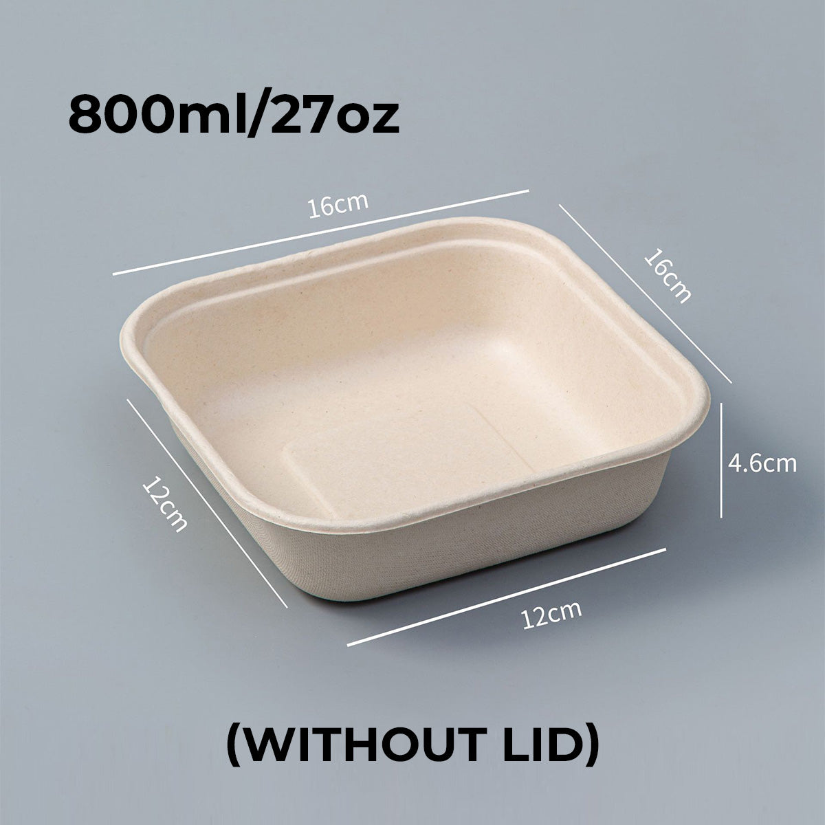 Biodegradable Disposable Paper Pulp Oval Bowls 900 pcs