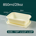 Disposable eco-friendly corn starch food container 400 pieces