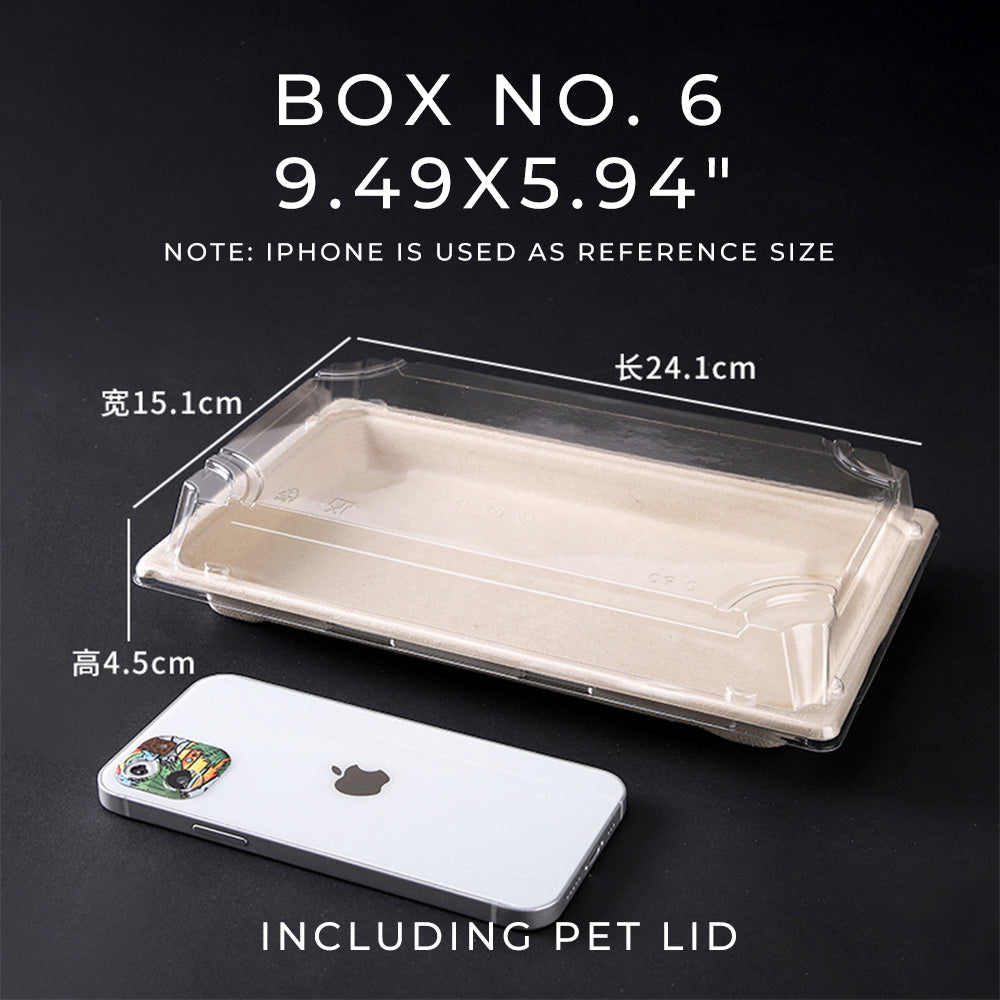 Biodegradable Disposable Sushi Takeout Boxes