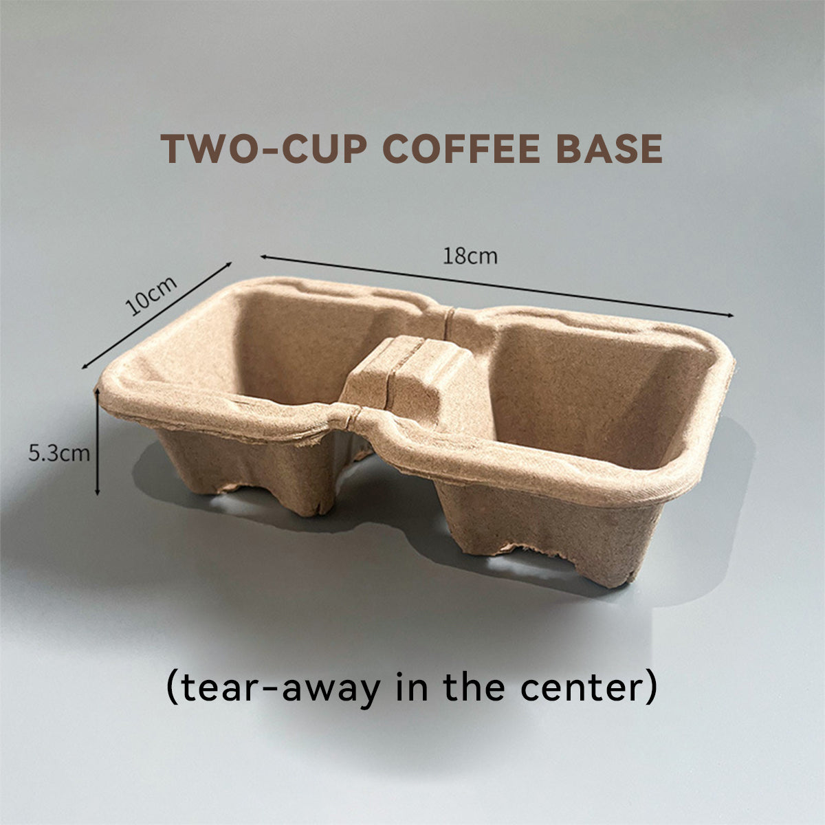 Disposable Biodegradable Coffee & Bubble Tea Cup Carriers - Eco-Friendly Takeout Holders