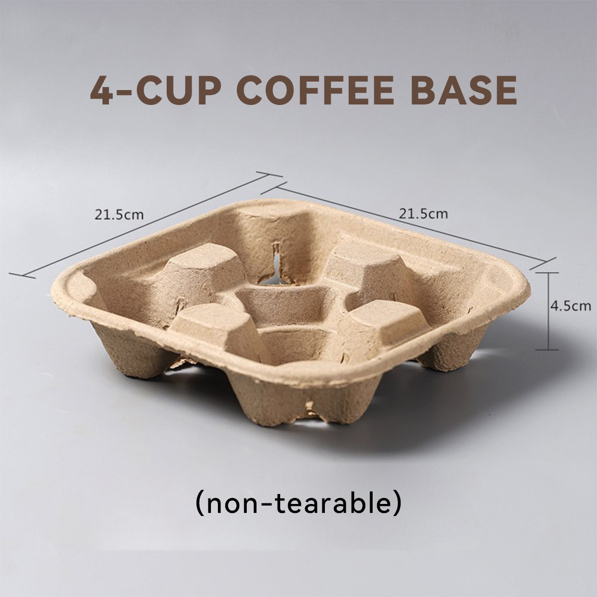 Disposable Biodegradable Coffee & Bubble Tea Cup Carriers - Eco-Friendly Takeout Holders