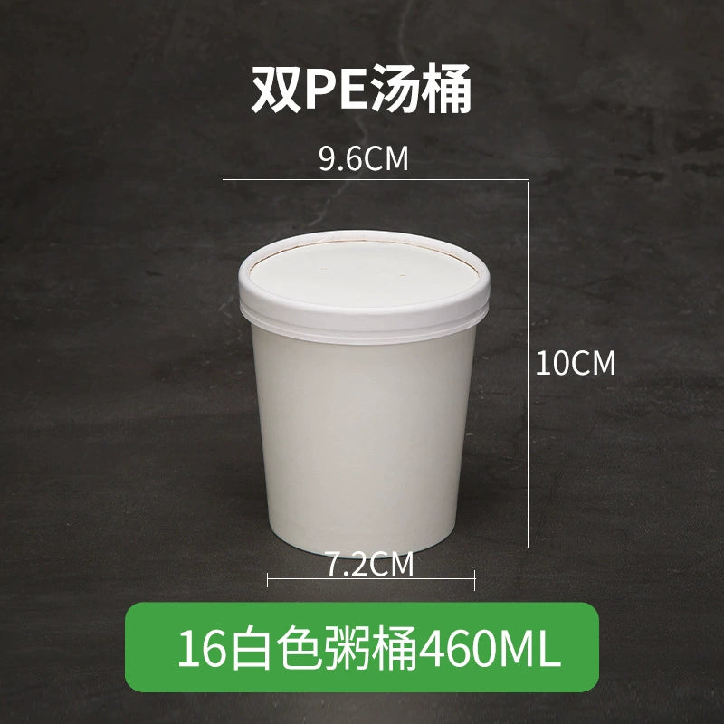 Disposable Kraft Paper Food Containers - Leak-Proof Soup Bowls for Takeout 丨1000 pcs
