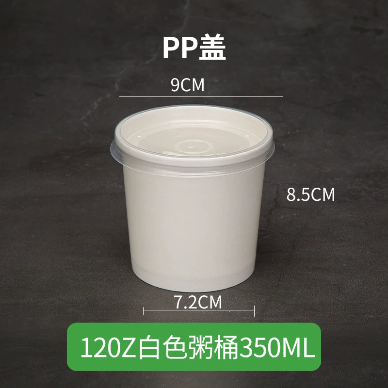 Disposable Kraft Paper Food Containers - Leak-Proof Soup Bowls for Takeout 丨1000 pcs