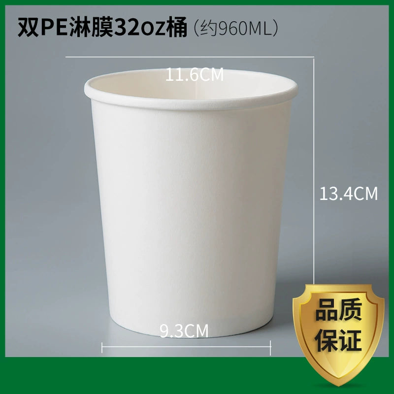 Disposable Kraft Paper Food Containers - Leak-Proof Soup Bowls for Takeout 丨1000 pcs