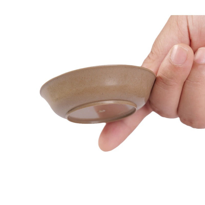 Disposable Rice Husk Sauce Dishes - Eco-Friendly Thickened Food Grade Condiment Plates | 2800/Case
