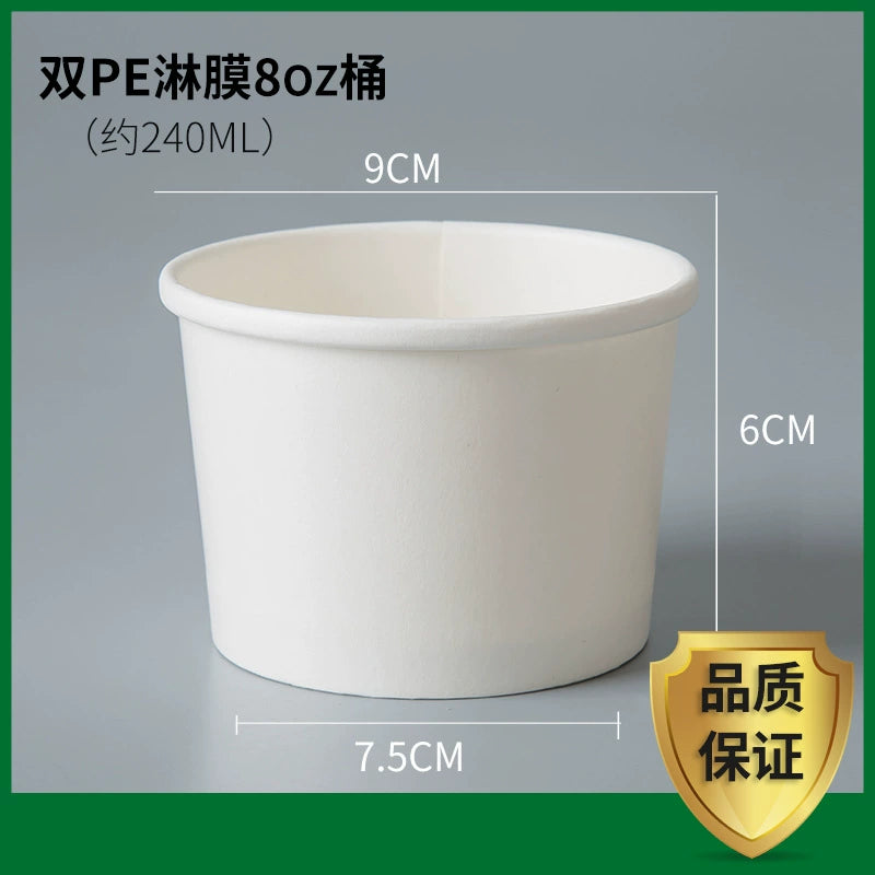 Disposable Kraft Paper Food Containers - Leak-Proof Soup Bowls for Takeout 丨1000 pcs